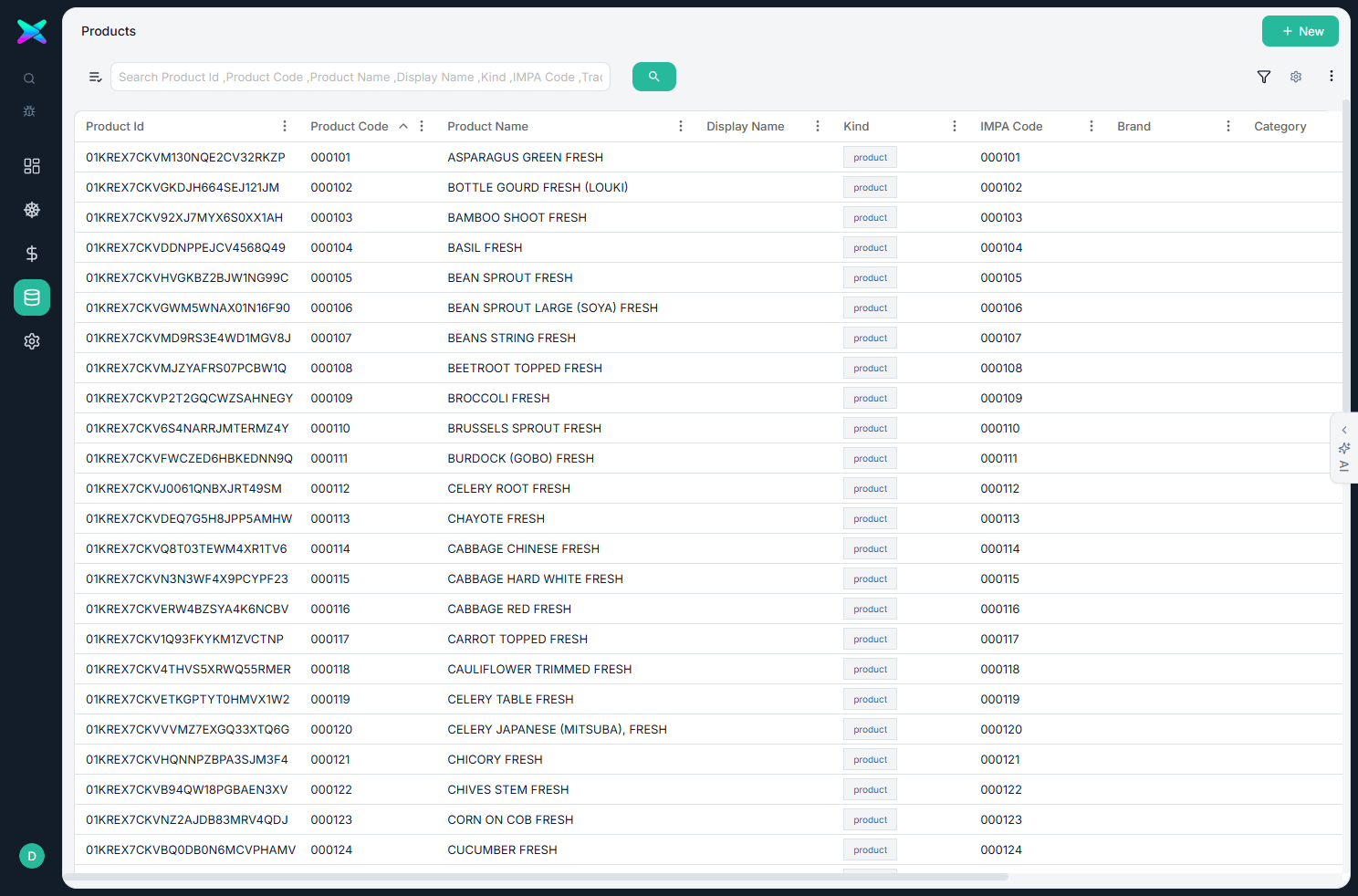 Product list